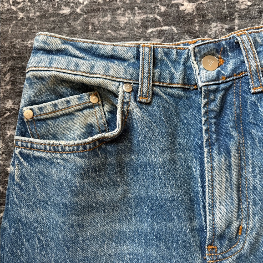 Pilcro Blue Flare Wide Leg Jeans - Picture 4 of 4